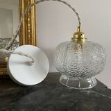 Pendant light with vintage globe