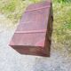 Furniture trunk wood coffee table shelves library suitcase