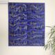 Tableau texturé contemporain Bleu imprimé  Ref cobalt