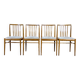 Set of 4 dining chairs 60s 70s