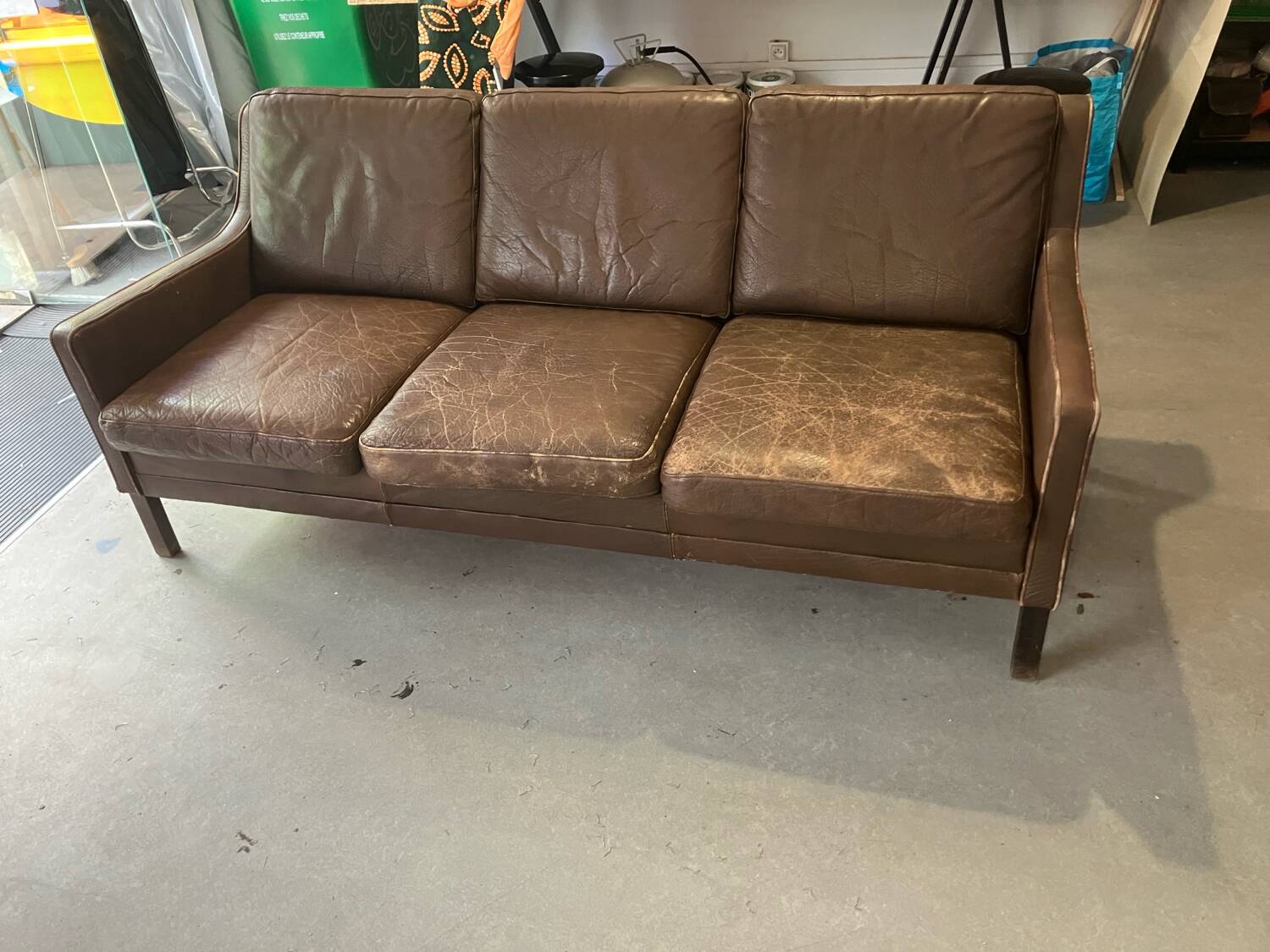 Danish leather sofa