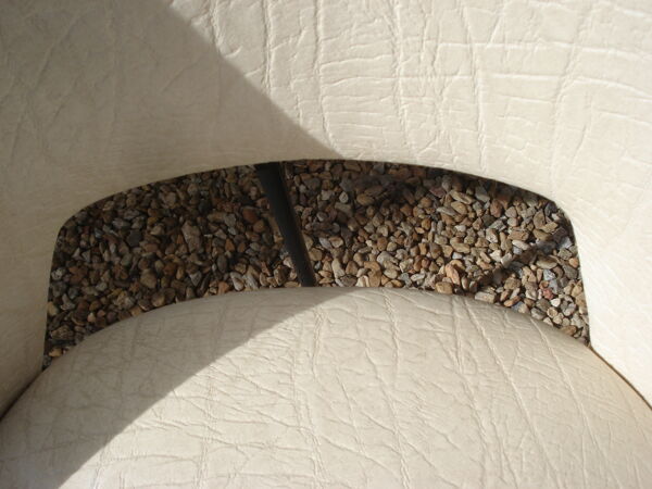 Lot de 2 chaises modèle tonneau vintage 1950