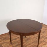 Table à manger extensible en chêne polonais du milieu du siècle, années 1960.