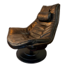 Leather armchair 80s