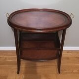 Art deco dessert in mahogany and marquetry