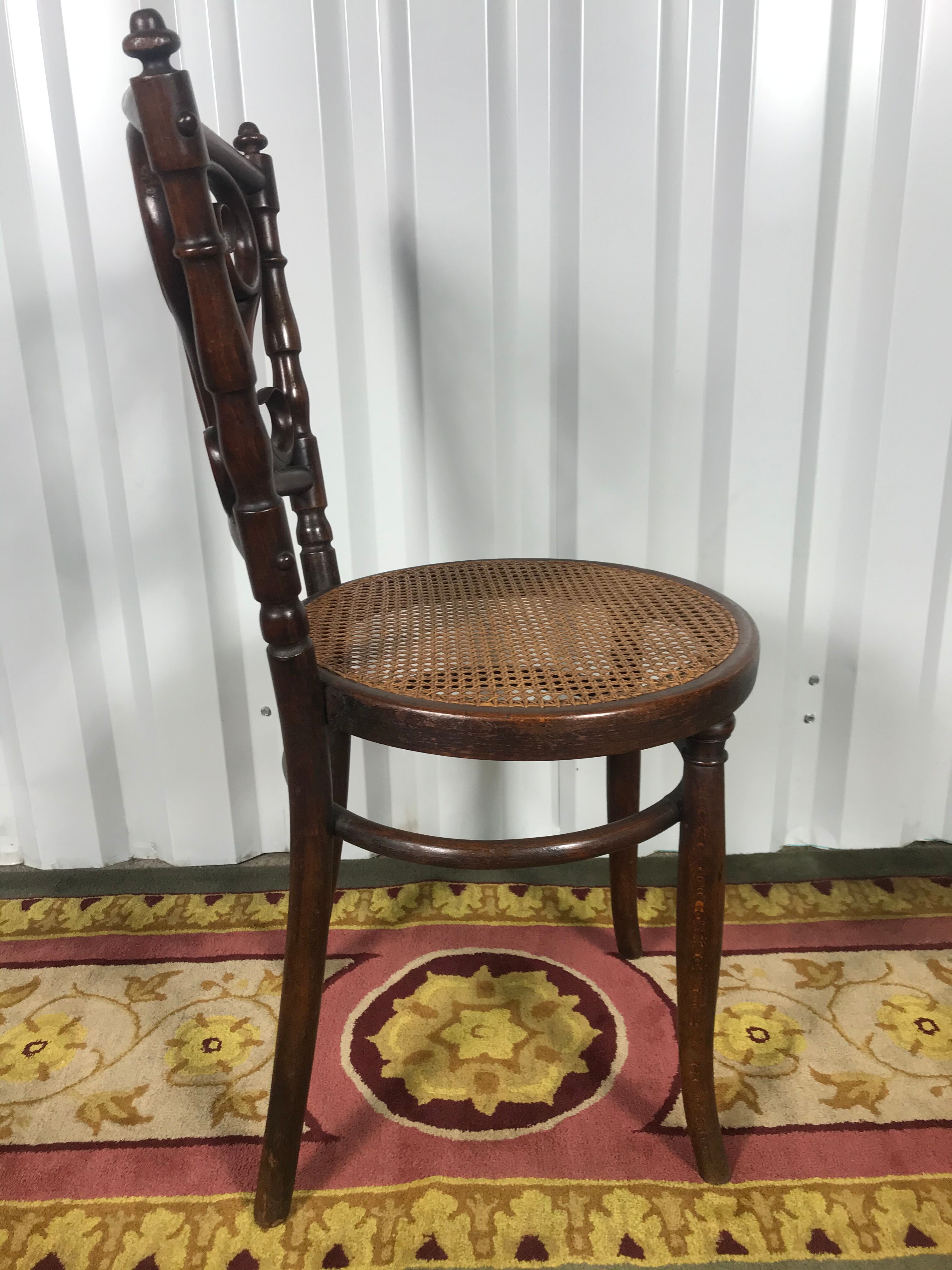 6 Josias Eissler bistro chairs - restored