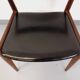 Vintage Scandinavian teak and leatherette chair from the 50s and 60s