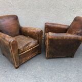 Pair of club armchairs 1920