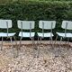 Formica table set with extensions + 4 Plastilux chairs