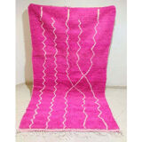 Berber carpet beni ouaraion pink 253x153 CM