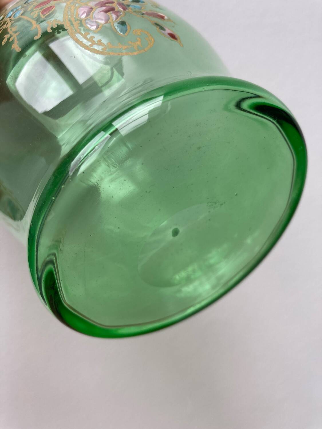 Legras 1900 enameled liqueur carafe