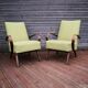 Pair of vintage Czech armchairs, Scandinavian style, 50s