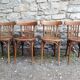 Série de 4 chaises bistrot Mahieu années 50