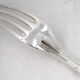Christofle Spatours 12 table forks, 20.7 cm, silver-plated metal in perfect condition.