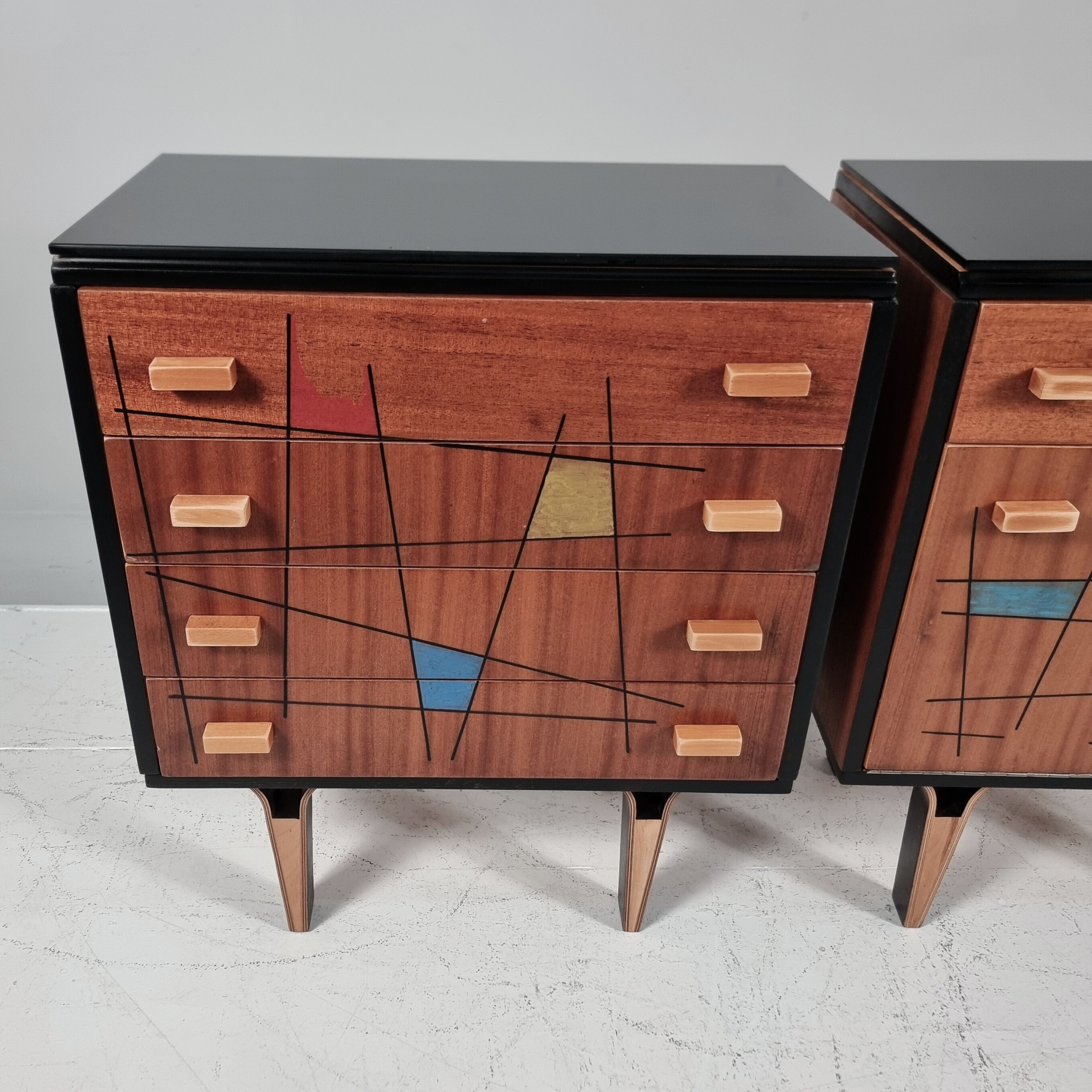 Tables de chevet, années 1970, ensemble de 2