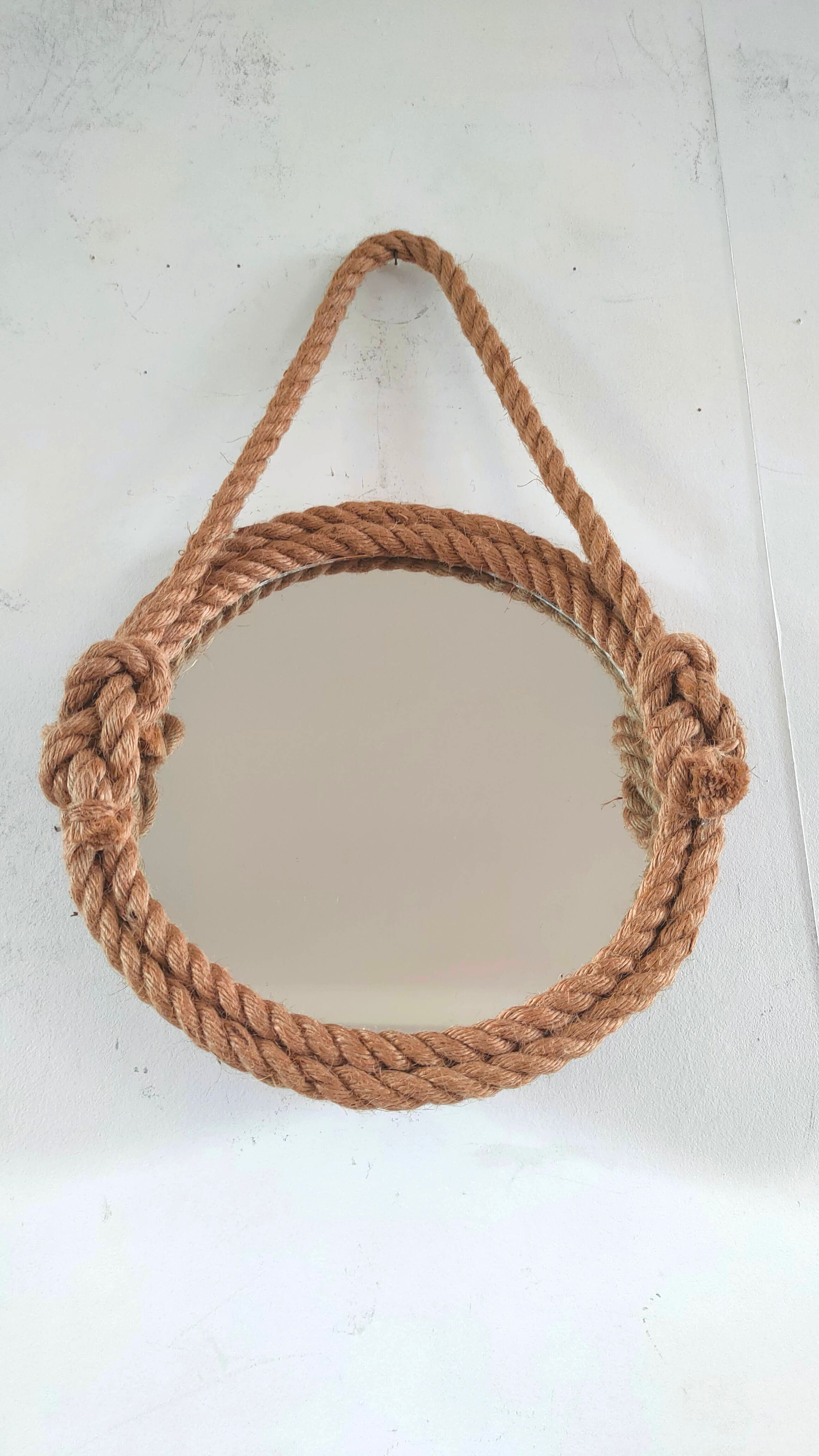 Vintage rope mirror