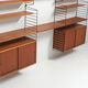 Original String Wall System in Teak by Nisse Strinning, Sweden - 1950's
