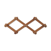 Foldable wooden wall coat holder