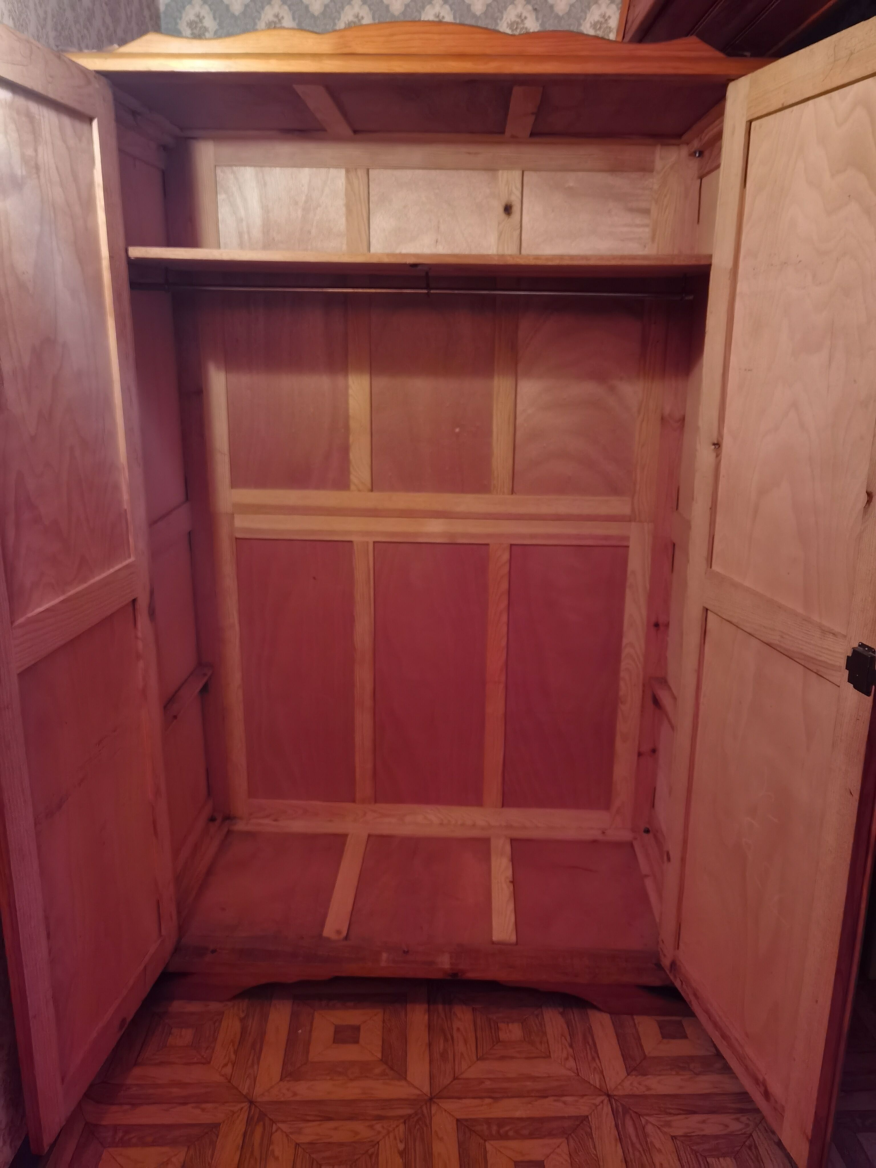 Parisian wardrobe vintage golden oak