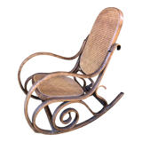 Rocking chair vintage cannée