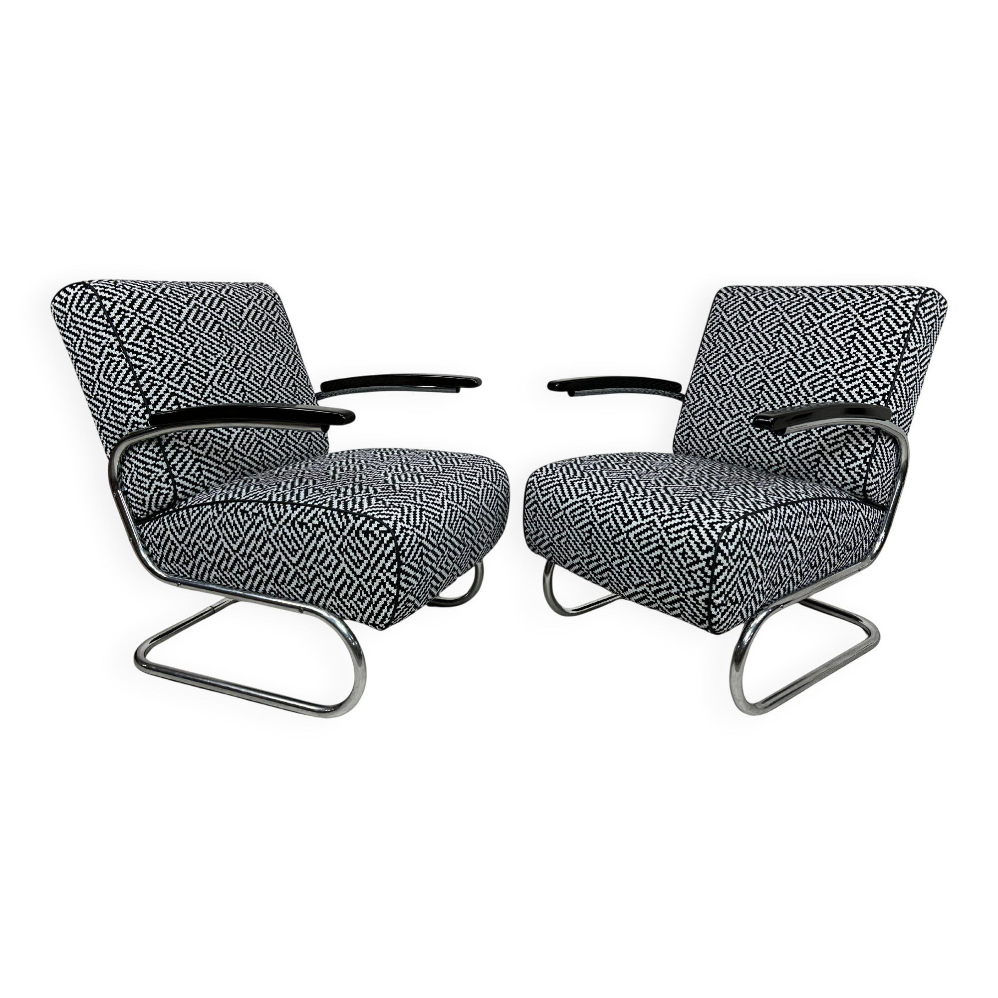 Bauhaus armchairs Fa Slezák Fn 24 / Thonet S 411