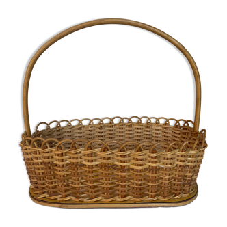 Vintage wicker basket