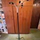 Italian design coat rack – Chrome metal and black lacquer – 1960s-1970s