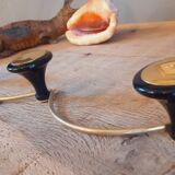 Coat rack, 3 vintage hooks year 50