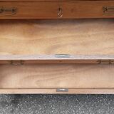 Chest of drawers light oak marble top