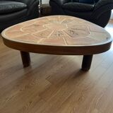 Tripod coffee table signed Barrois