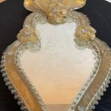 Venetian art nouveau wall mirror Murano 24x44cm