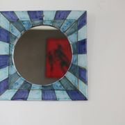 vintage ceramic mirror and design, 1970s