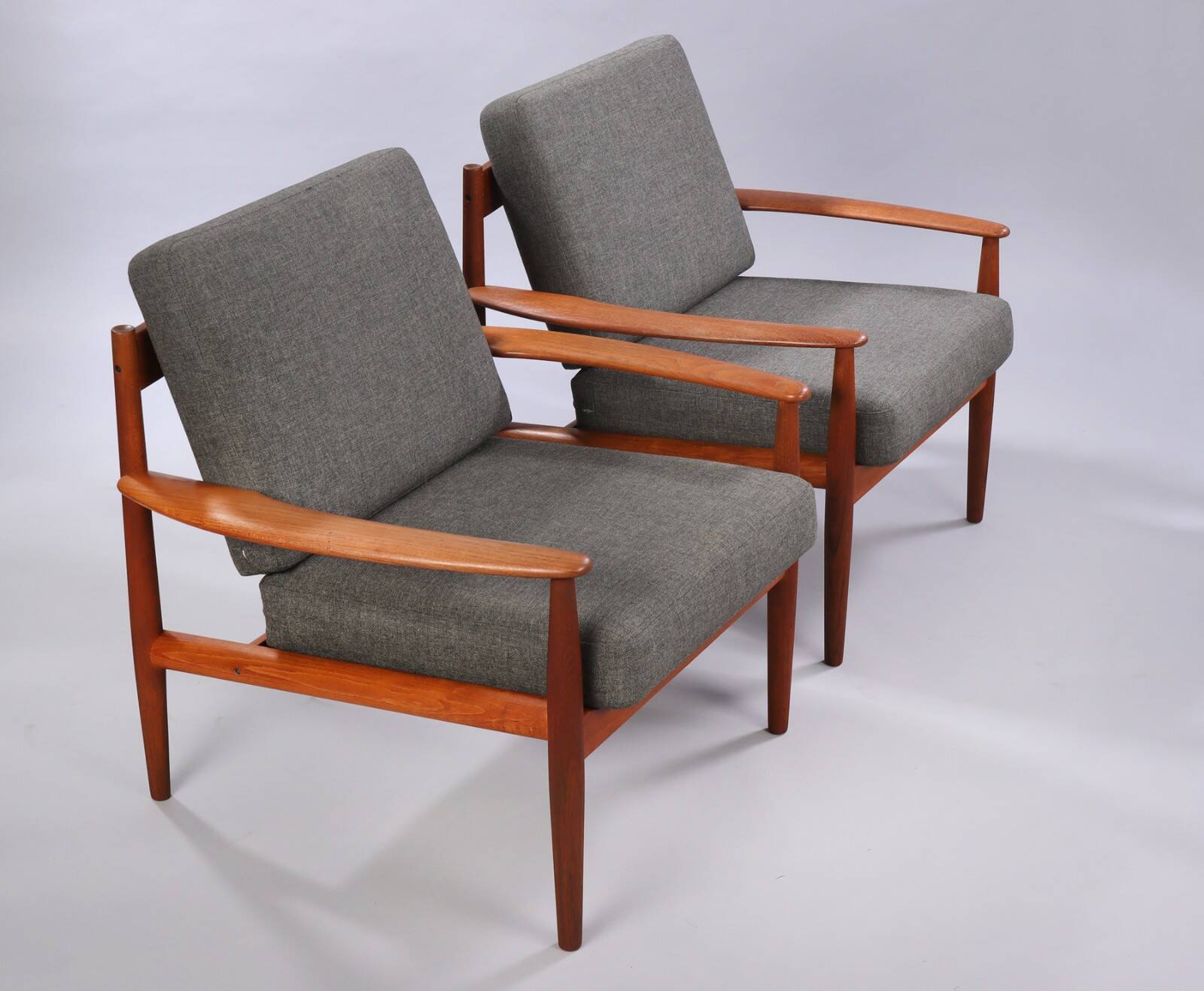 pair of teak armchairs by Grete Jalk model 118, Denmark 1963