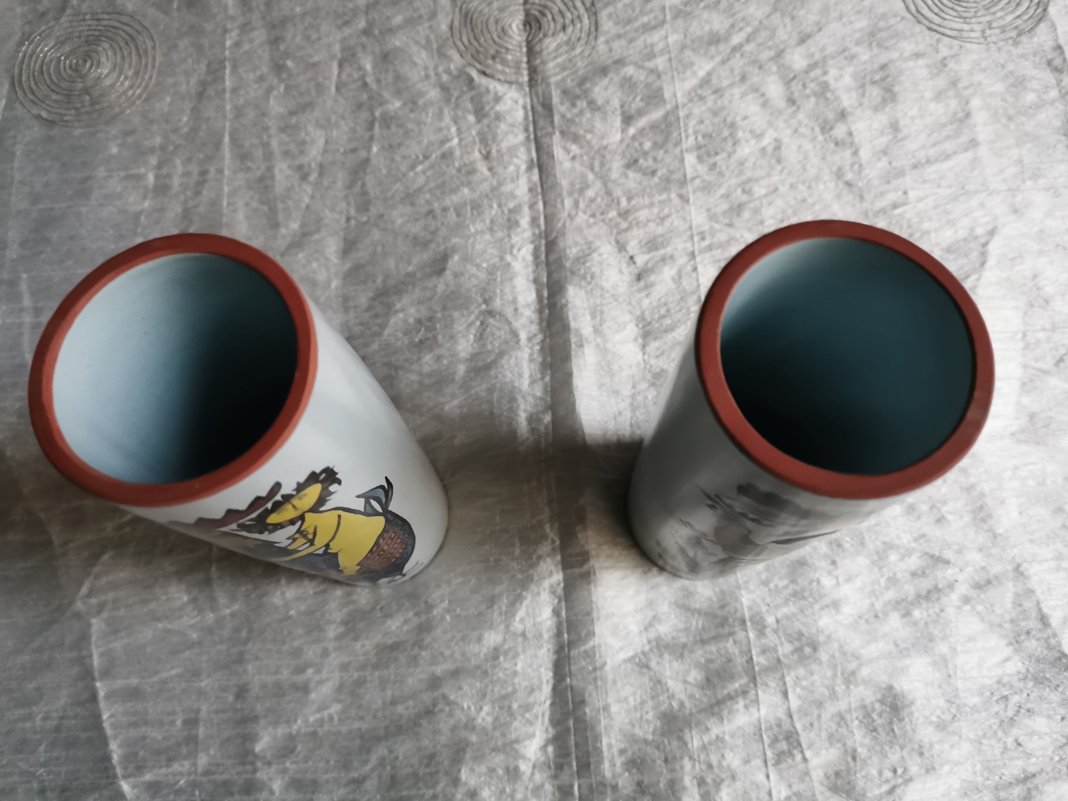 Pair of Suedois design vase by "stig lindberg"