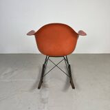 Eames Herman Miller RAR rocking chair in salmon