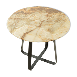 Table à manger en marbre onyx,