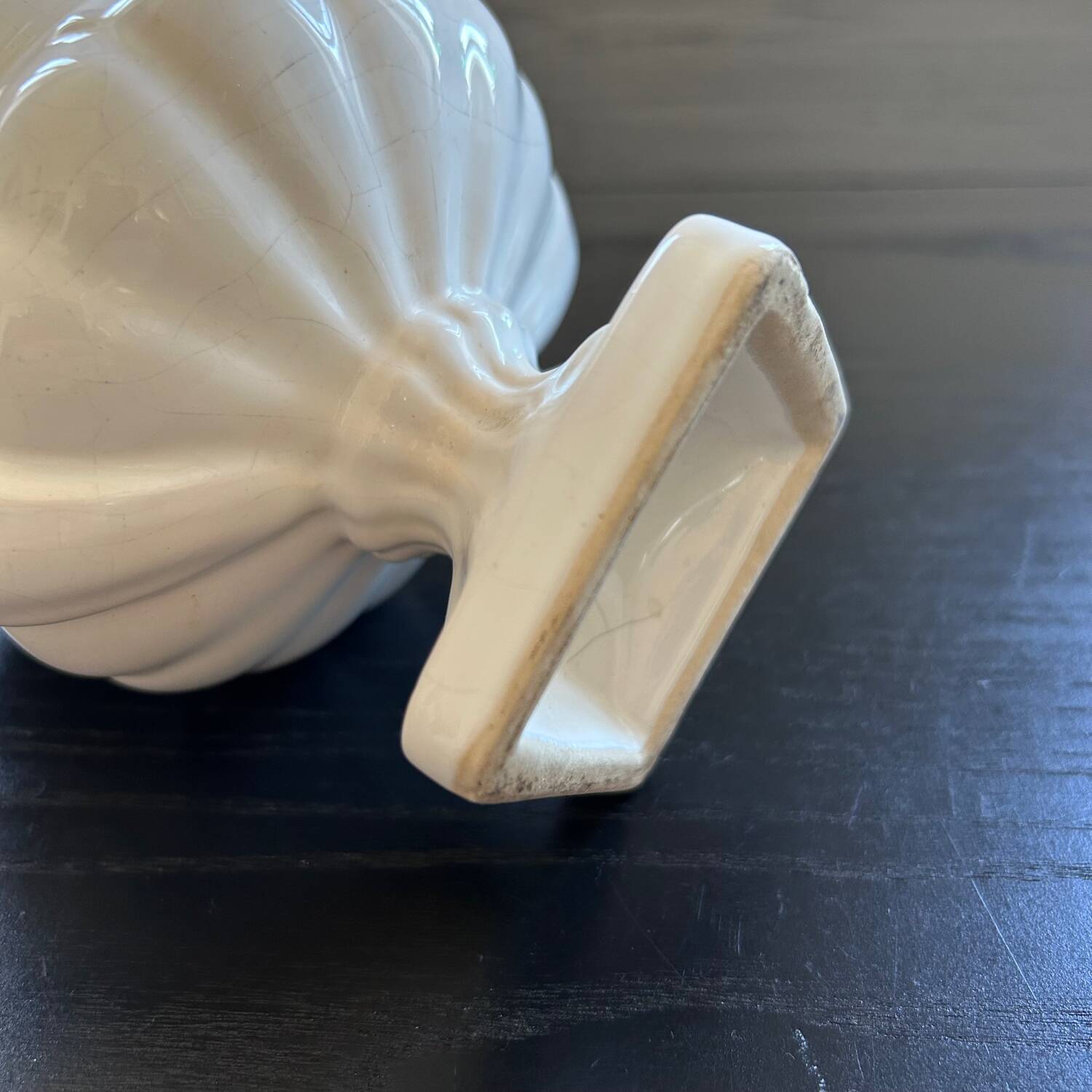 White Medici style vase