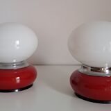 Pair of vintage bedside lamps
