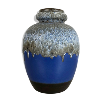 Vase en céramique multicolore 286-42 fabriqué par Scheurich, années 1970