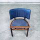 Set of Art Deco Curved Back Side Chairs, France, 1930s