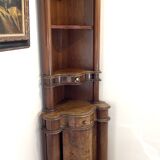 Corner cabinet in Burl Walnut