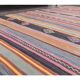 Turkish handwoven wool kilim rug 116x325