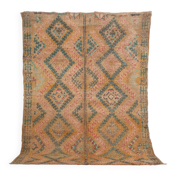 Tapis marocain vintage 184 x 255 cm - Tapis berbère fait main - Tapis marocain ancien