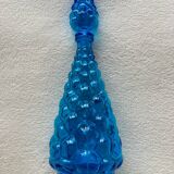 Blue glass bottle from Empoli, Italy