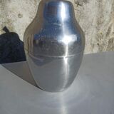Old ice bucket ice cube in the shape of aluminum pear