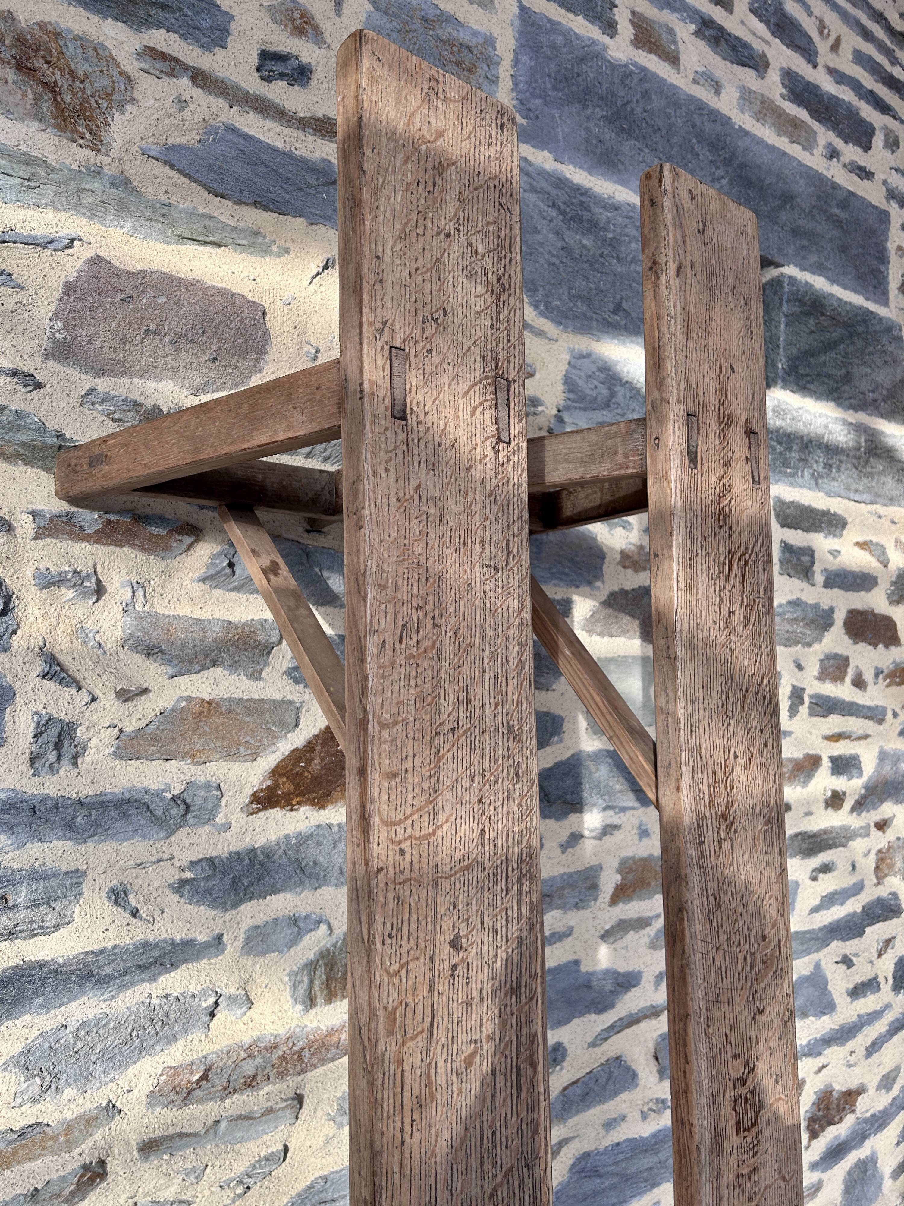 Pair of antique farm benches