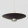 BLACK METAL PENDANT LAMP WITH DIFFUSER BY LOUIS KALFF FOR PHILIPS, 1950S