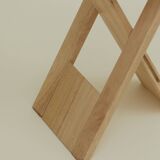 Folding wooden stool (beech) Suzy or TS / Roger Tallon - Adrian Reed vintage Circa 1980