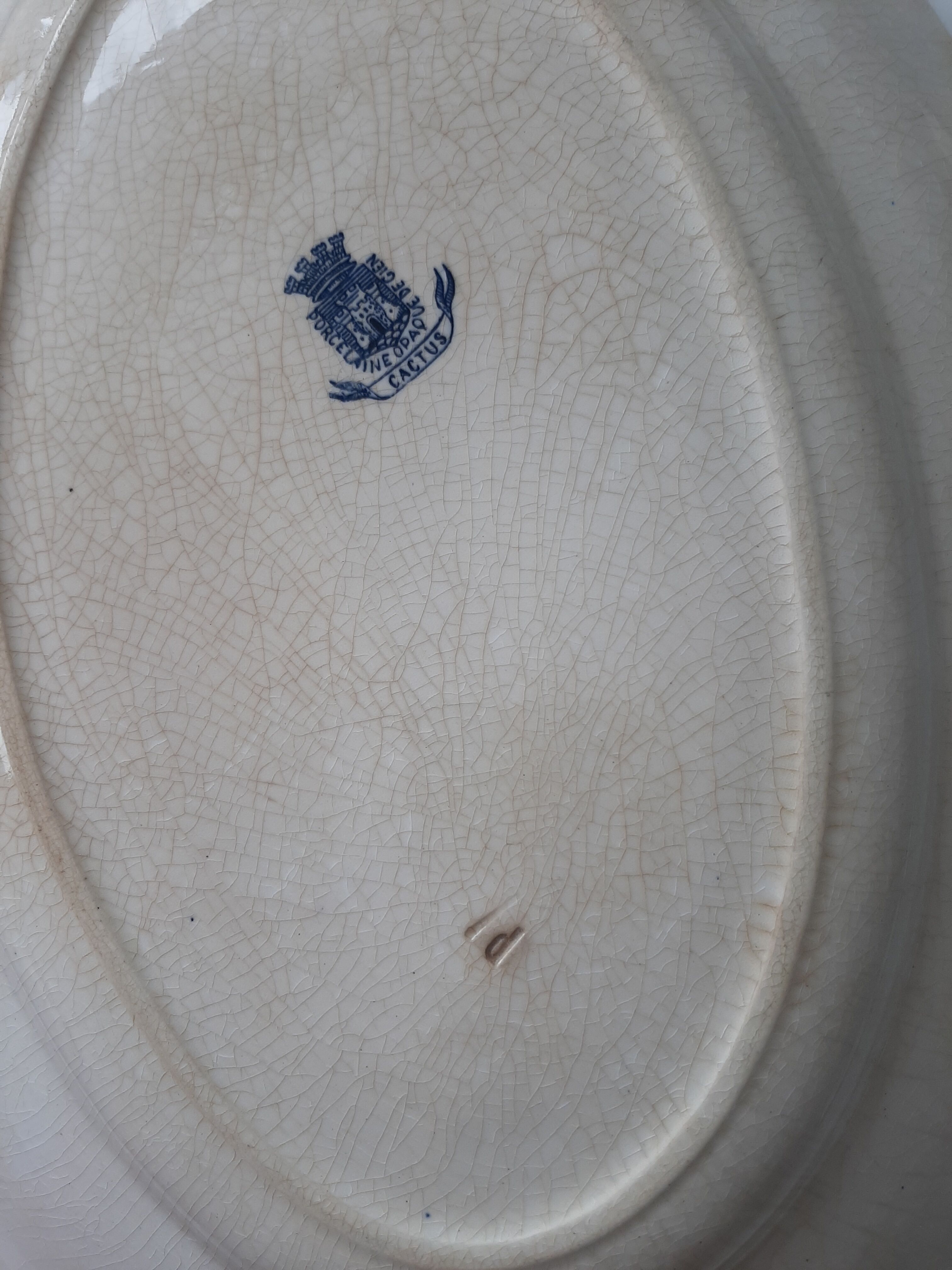 Gien Porcelain Oval Dish