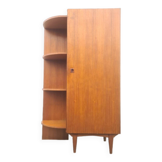 Scandinavian teak wardrobe and shelf 1960